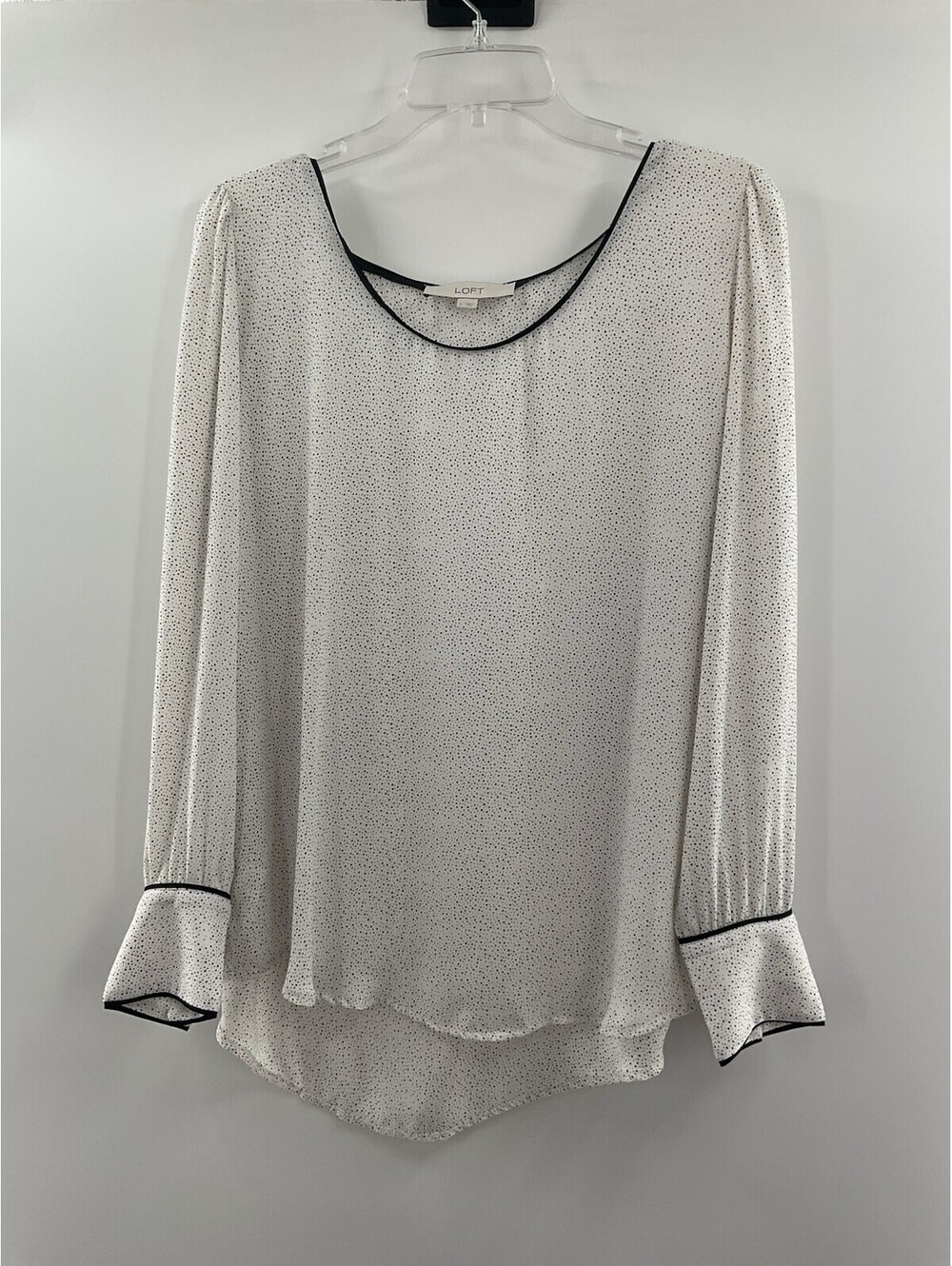 Loft women’s blouse polkadot long sleeve 091